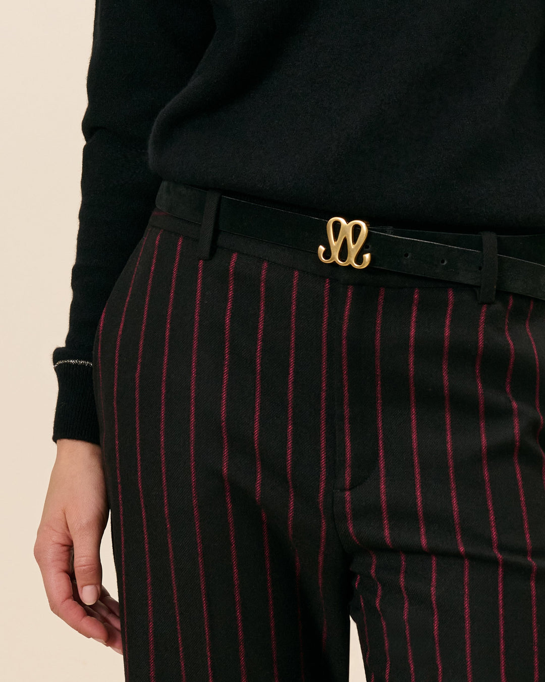 Ceinture Reversible Monogramme - Noir