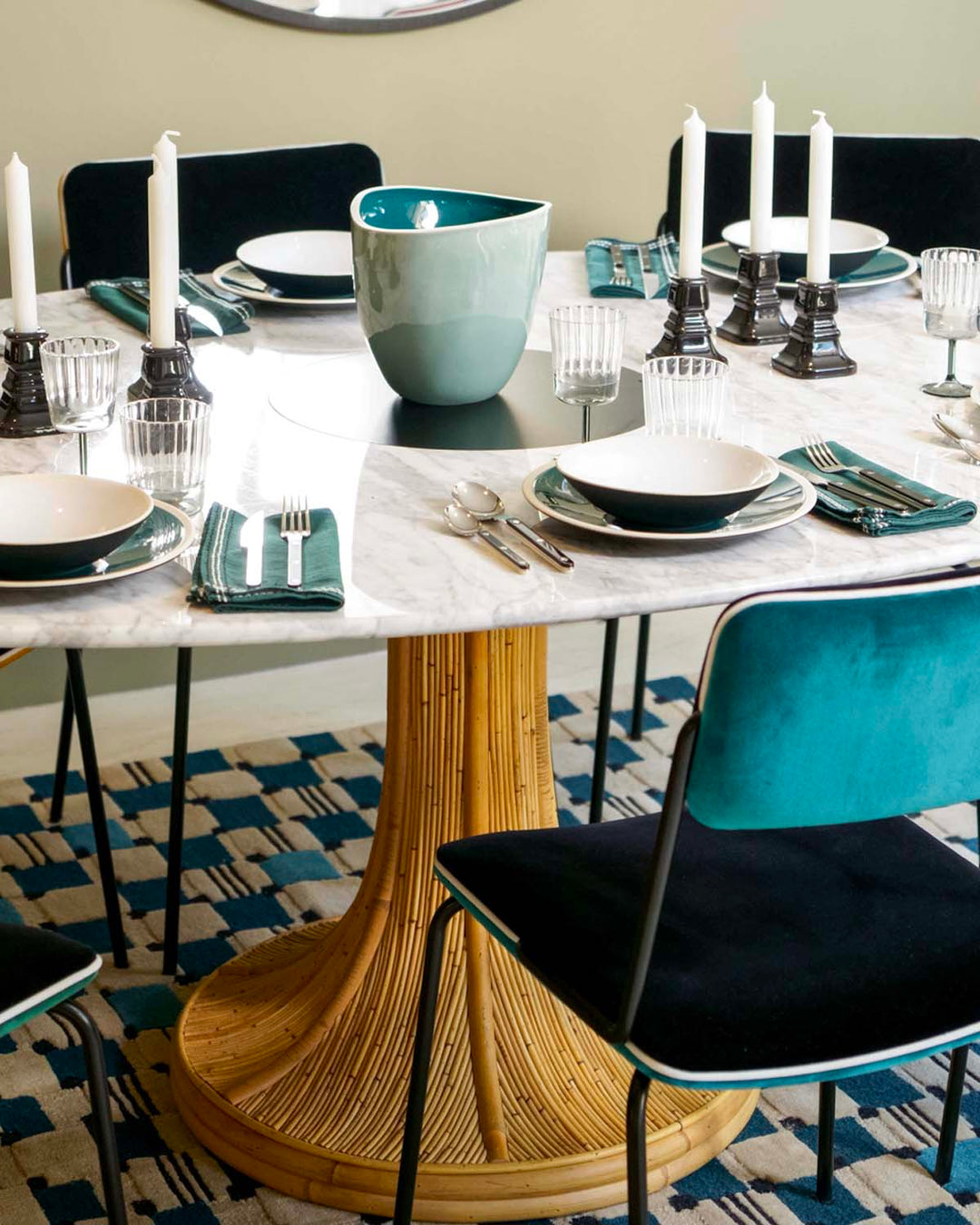 Table ovale Riviera Marbre Blanc