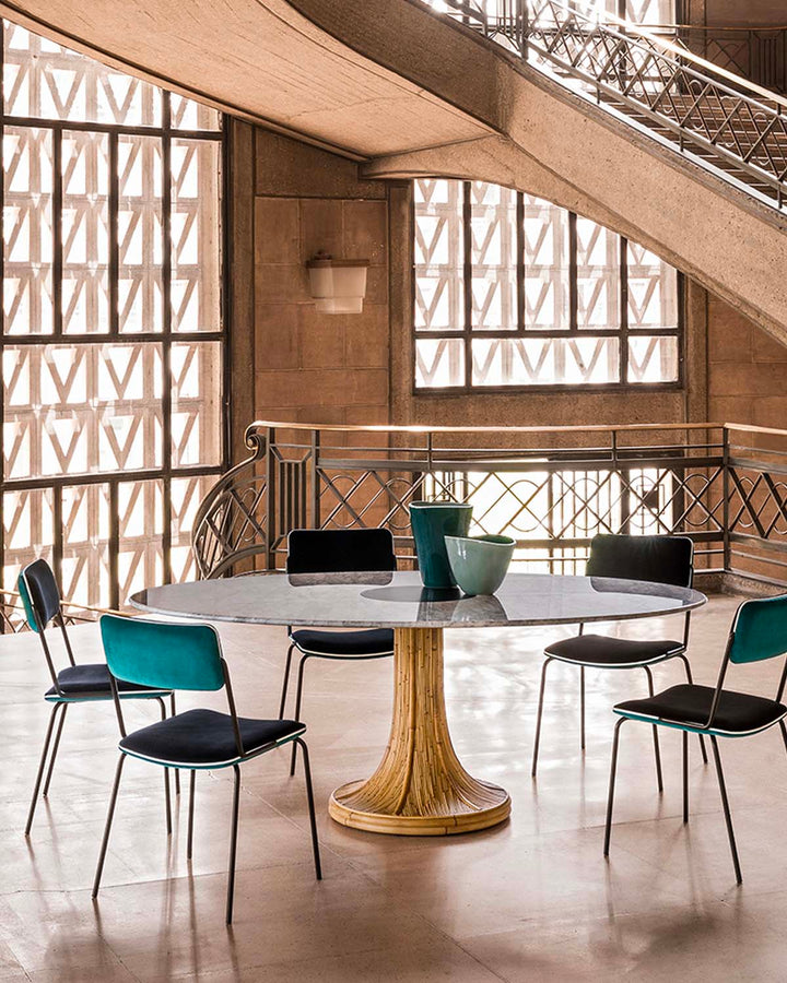 Table ovale Riviera Marbre Blanc