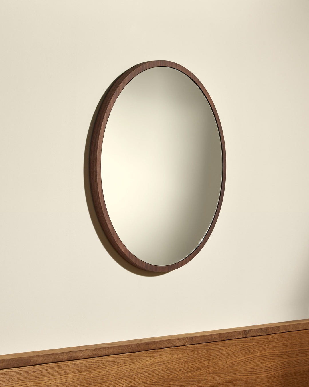 Miroir Bulle - Noyer