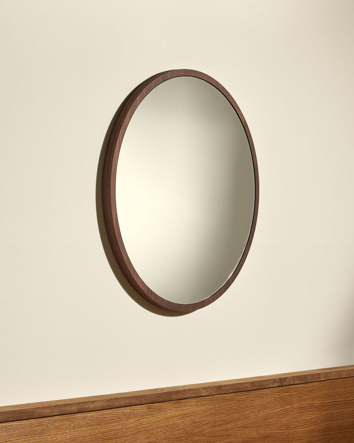 Miroir Bulle - Noyer