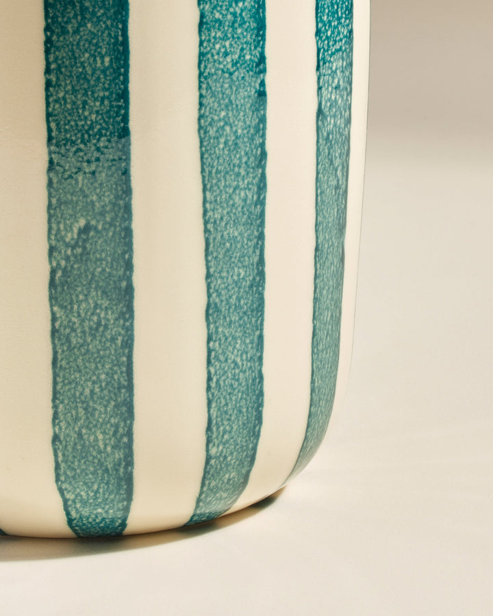 Grand vase décoratif Riviera - Bleu Sarah