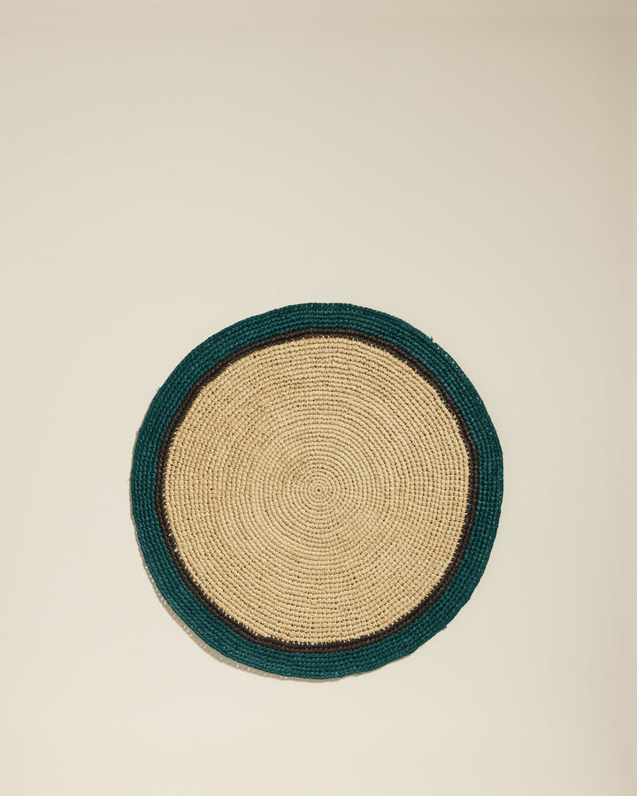 Set de table Globe - Naturel / Bleu Sarah