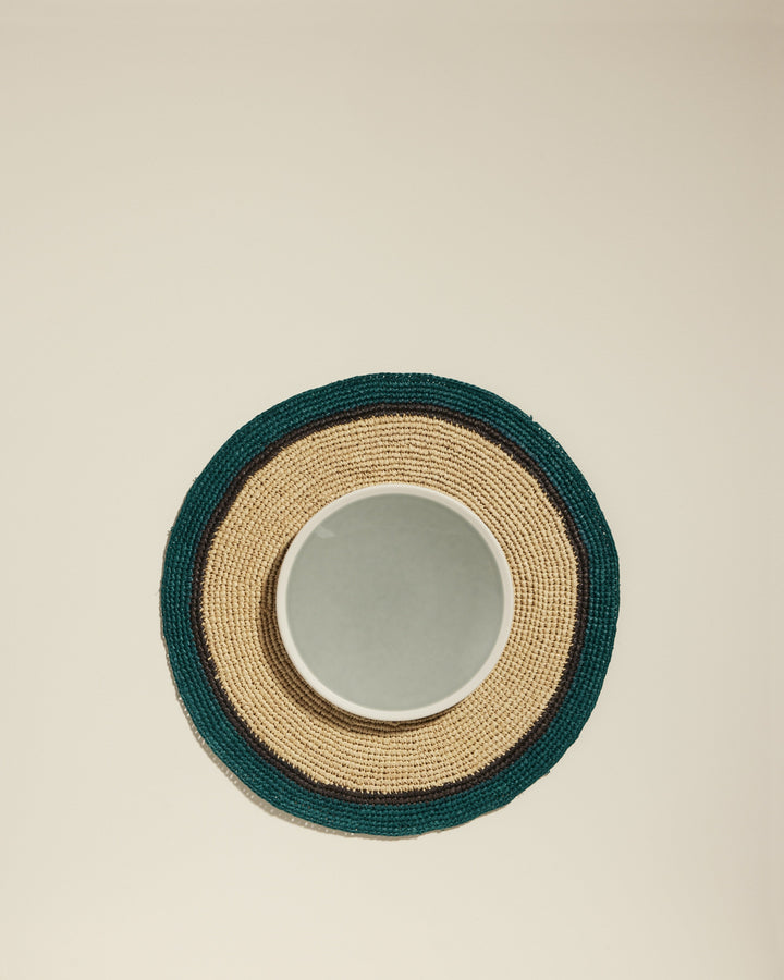 Set de table Globe - Naturel / Bleu Sarah