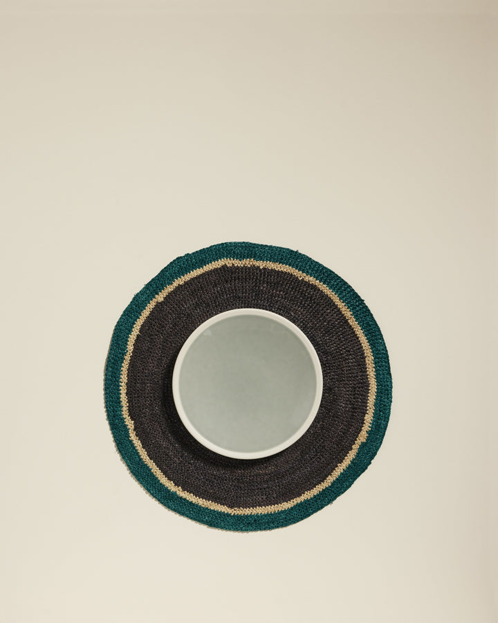 Set de table Globe - Noir / Bleu Sarah