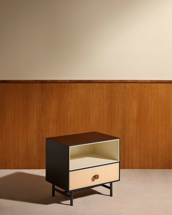 Table de chevet Essence - Noir