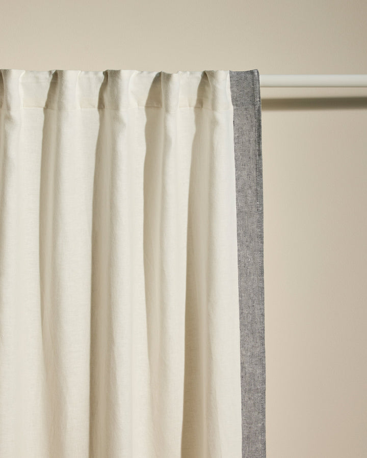 Rideau Ava Bande Tissée - Jasmin