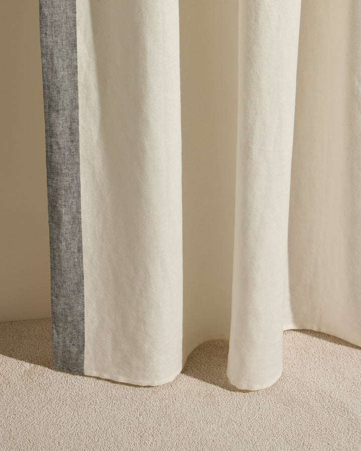 Rideau Ava Bande Tissée - Jasmin