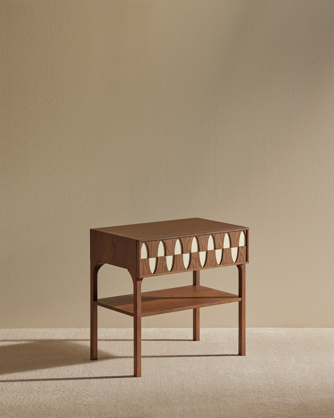 Table de chevet Ecailles - Noyer