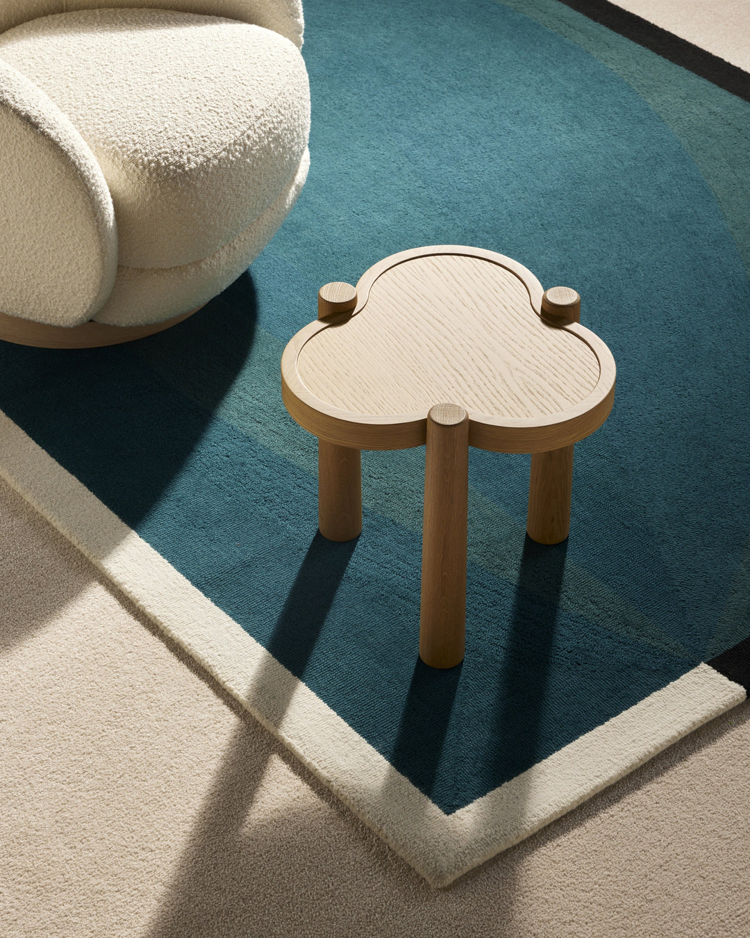 Tapis Abstrait - Bleu Sarah