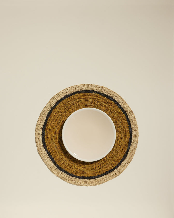 Set de table Globe - Safran / Naturel