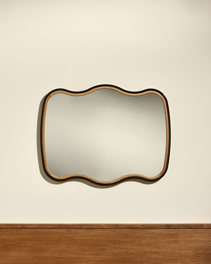 Miroir Noto 3 Vagues - Noir