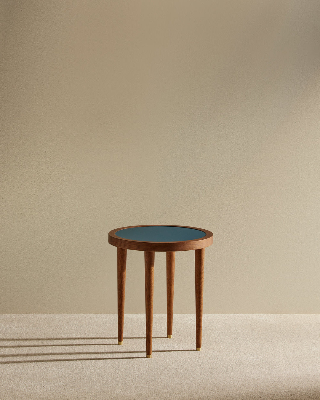 Table basse ronde Puzzle - Bleu Sarah