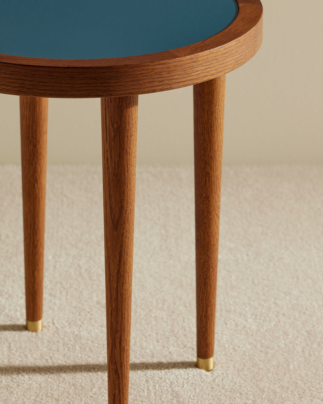 Table basse ronde Puzzle - Bleu Sarah