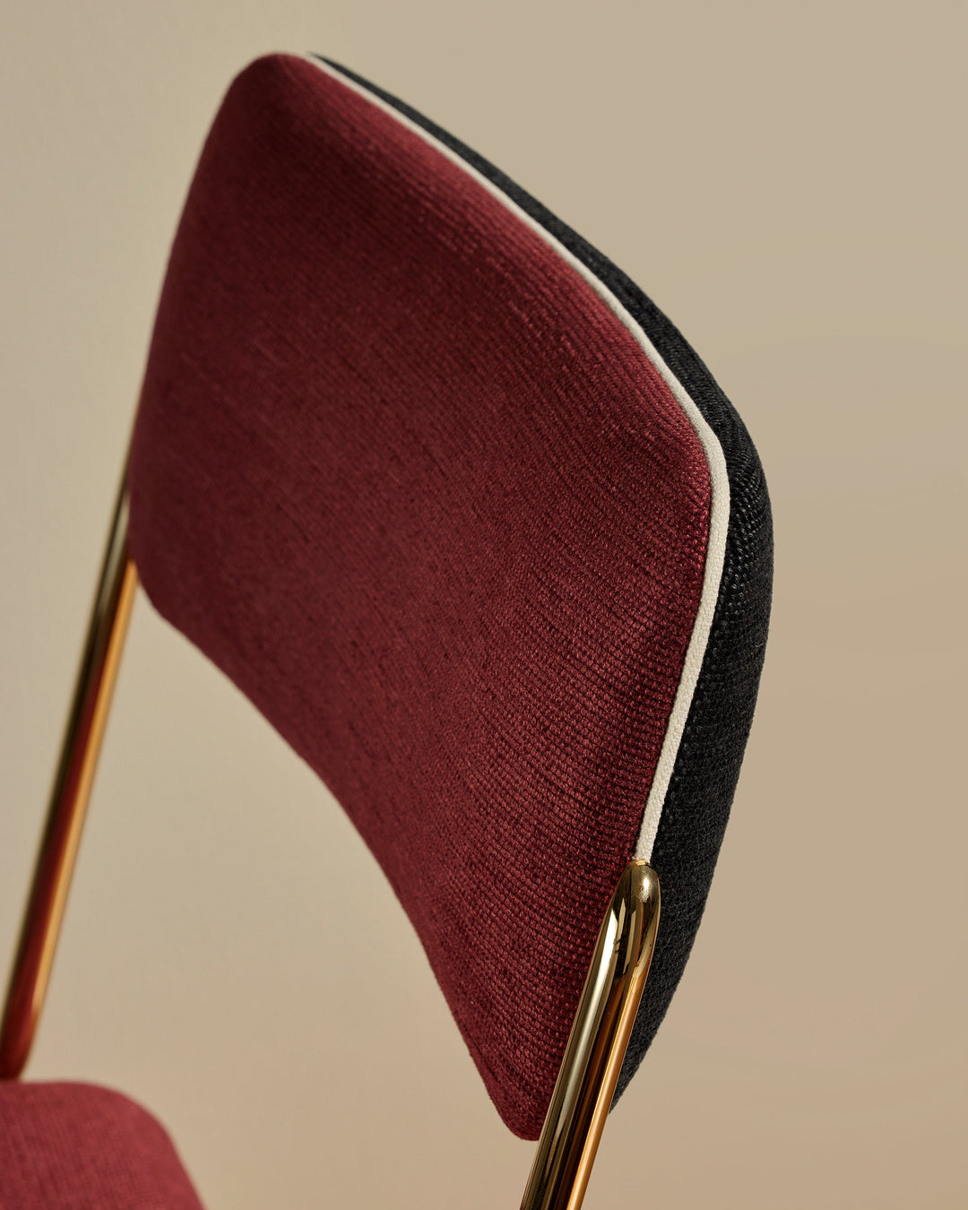 Chaise Double Jeu - Doré / Cassis