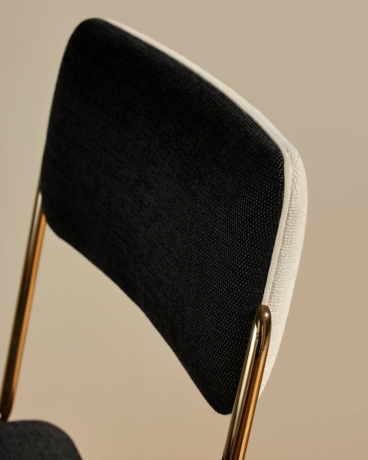 Chaise Double Jeu - Doré / Noir