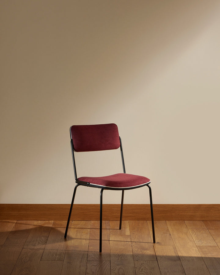 Chaise Double Jeu - Noir / Cassis