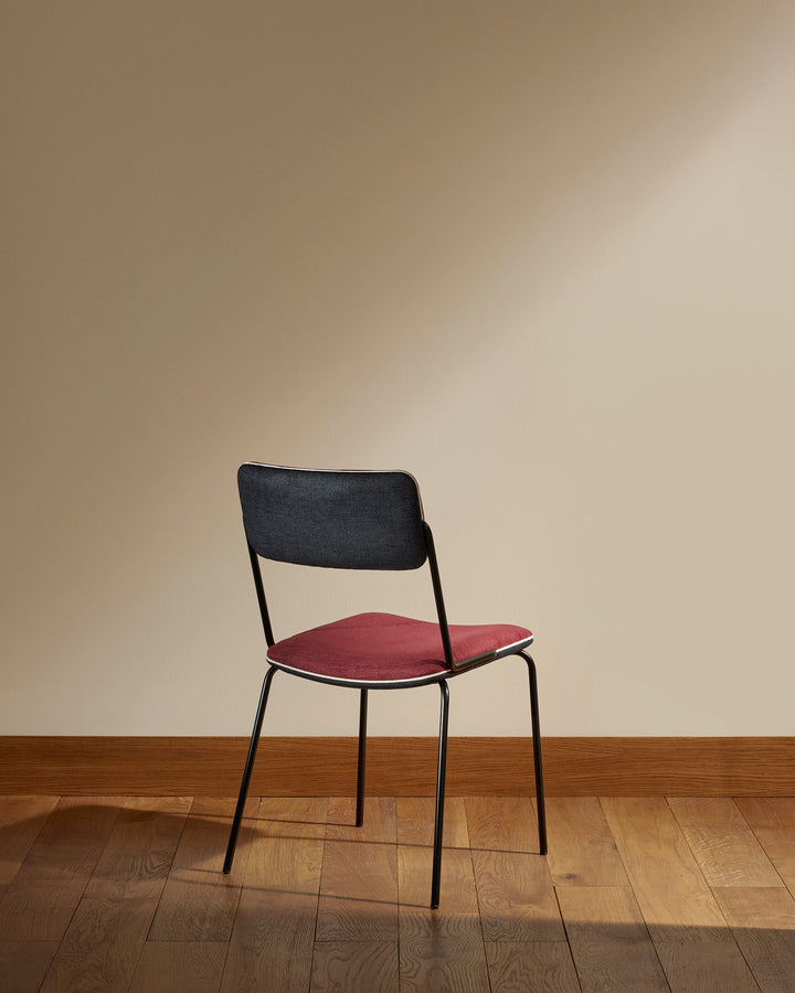 Chaise Double Jeu - Noir / Cassis