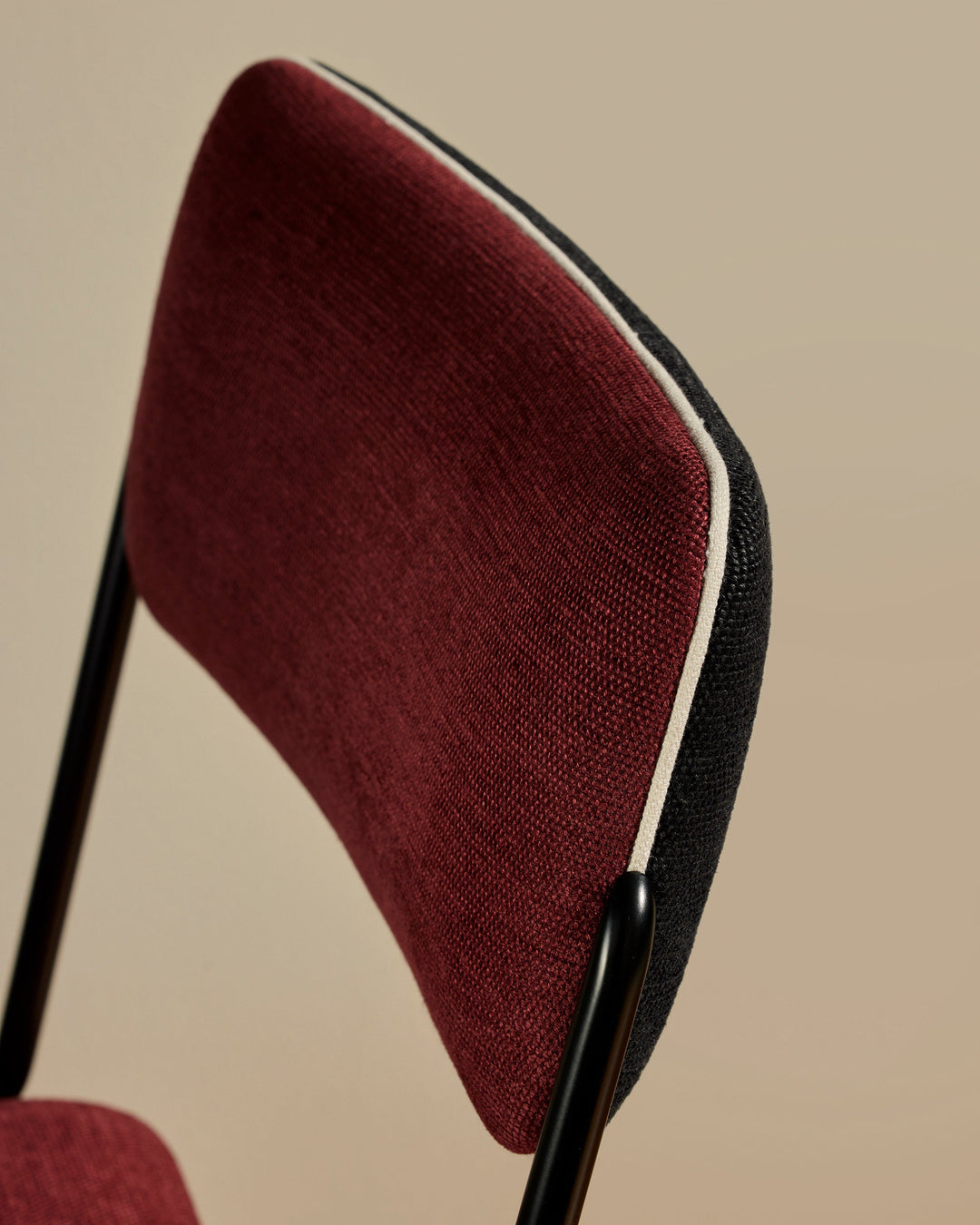 Chaise Double Jeu - Noir / Cassis