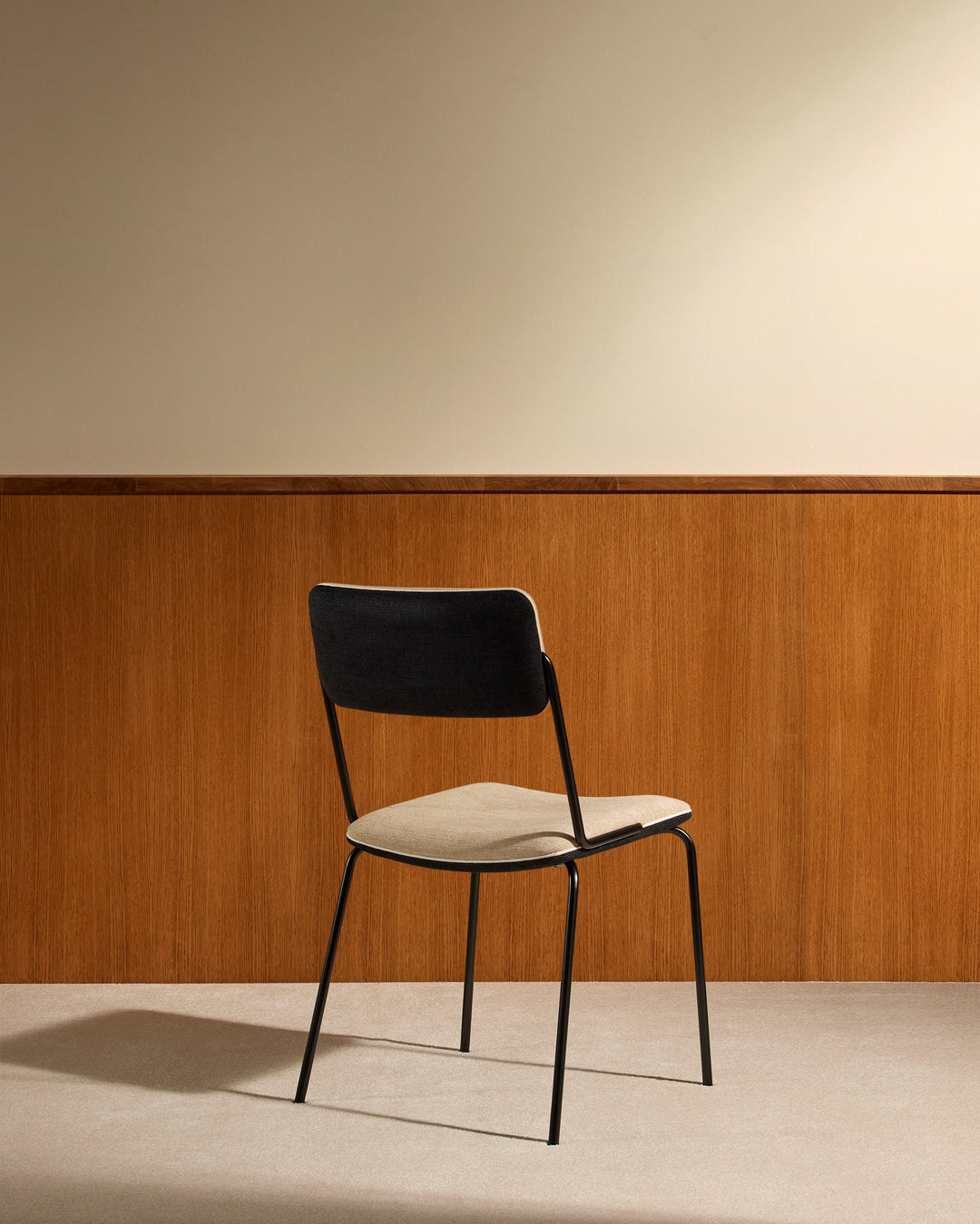 Chaise Double Jeu - Noir / Lin