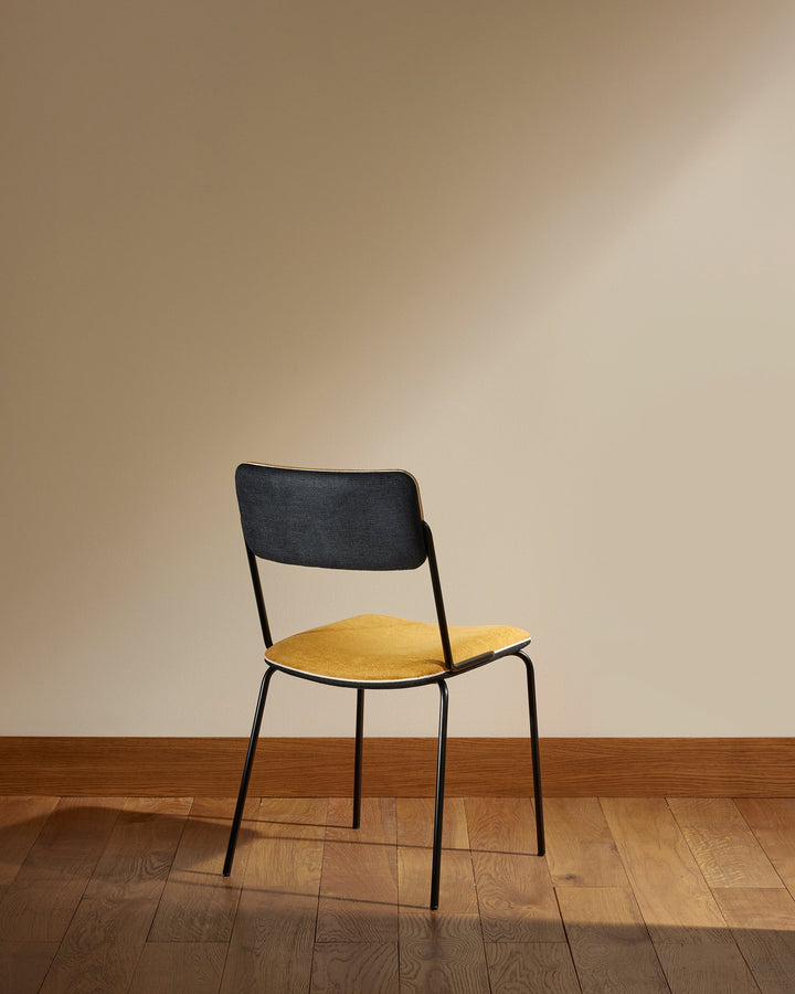 Chaise Double Jeu - Noir / Ocre