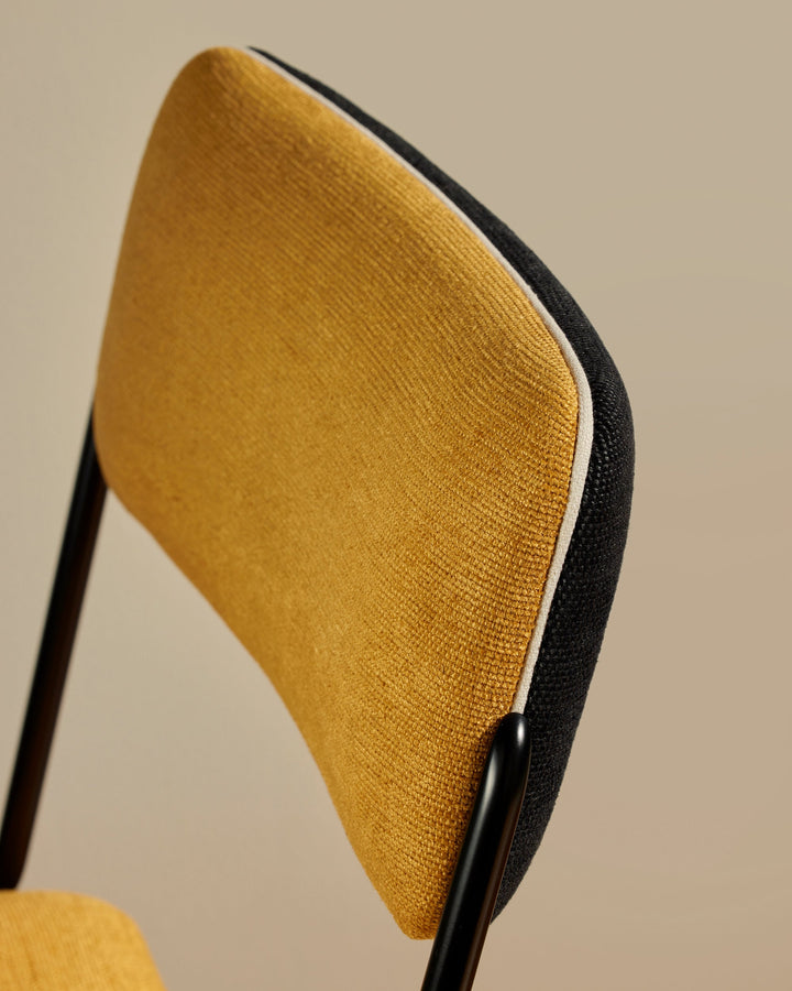 Chaise Double Jeu - Noir / Ocre