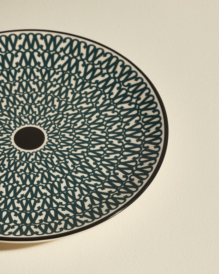 Assiette plate Sarah - Bleu Sarah