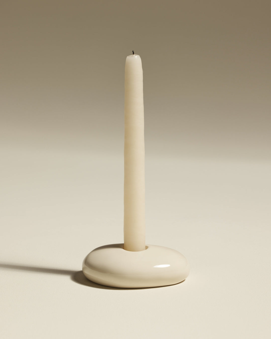 Bougeoir Stone - Ecru