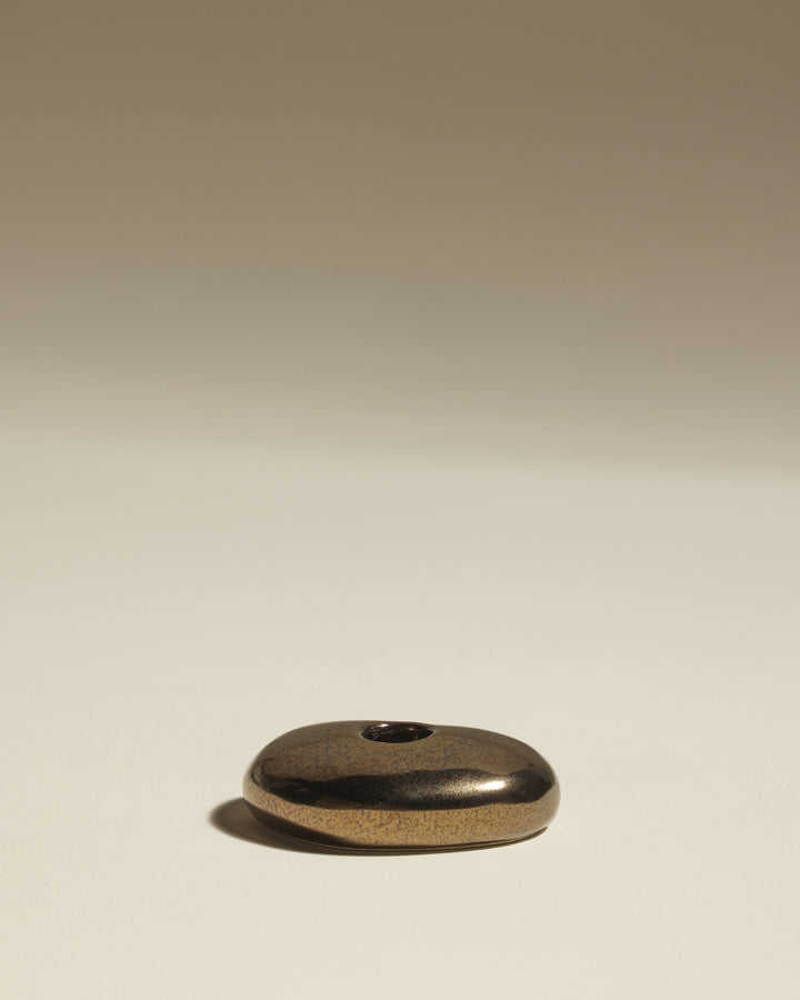 Bougeoir Stone - Mordoré