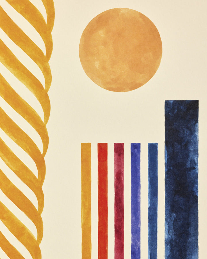 Affiche Escalier Murat - multicolore