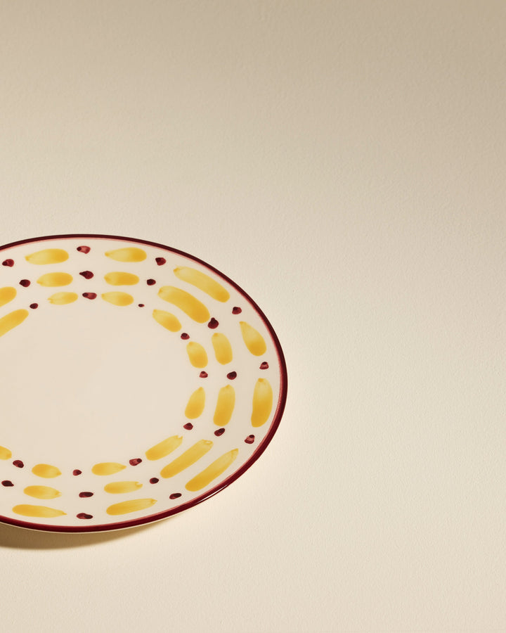 Assiette à dessert Aura - Carmin