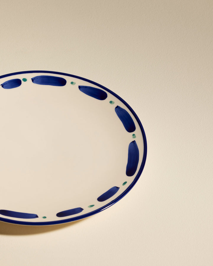 Assiette plate Aura - Outremer