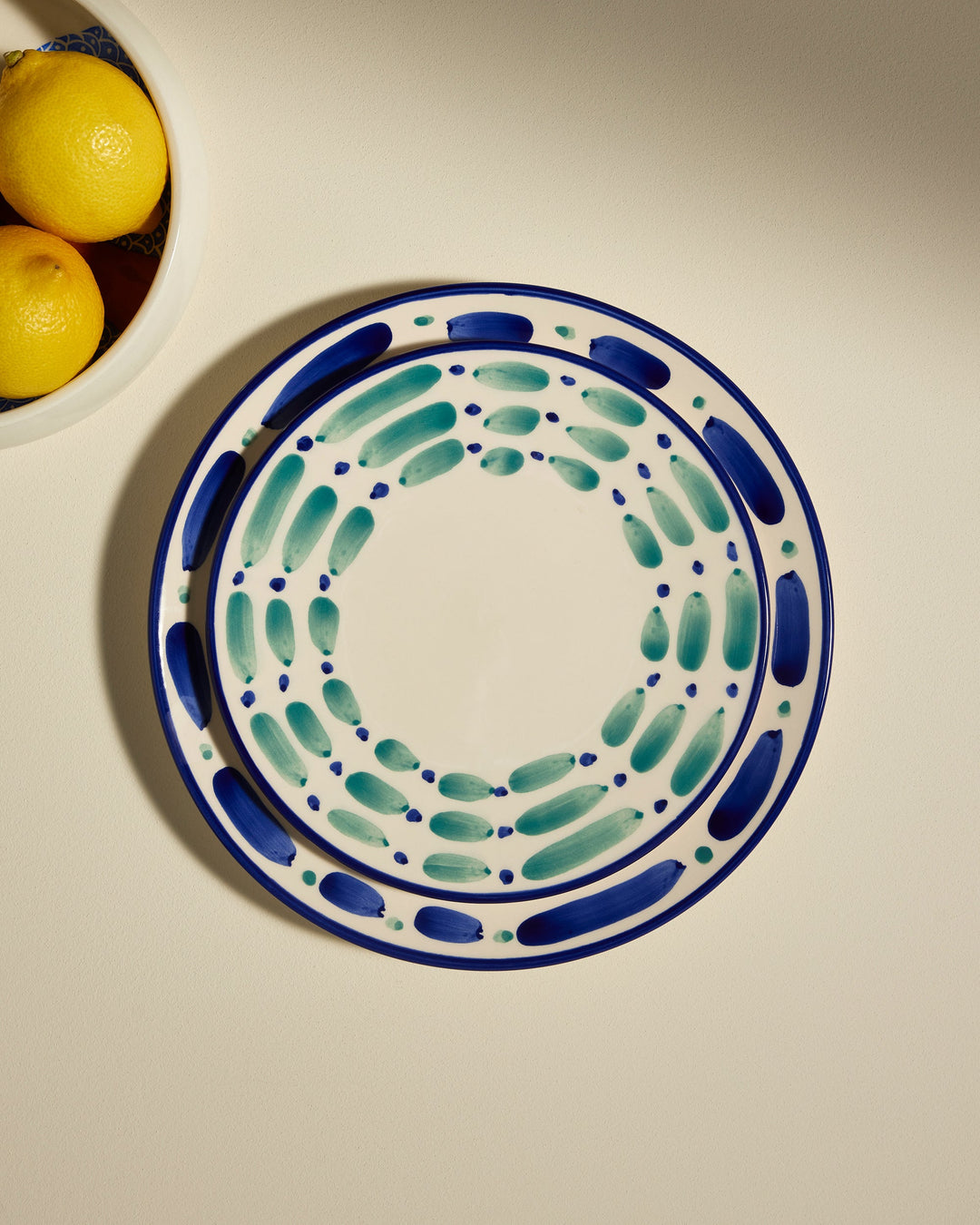 Assiette plate Aura - Outremer