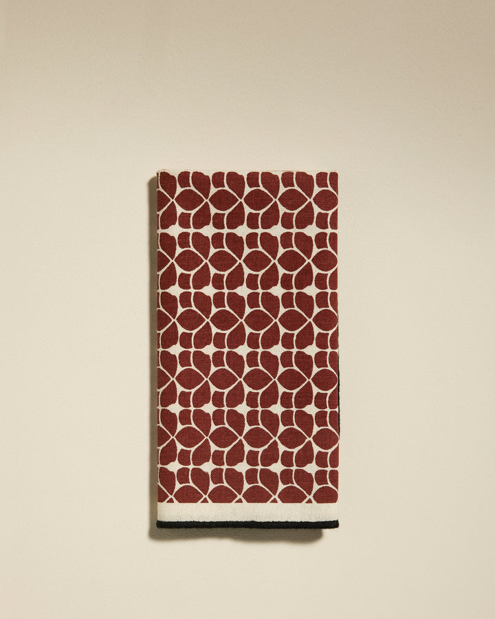 Serviette de table Flore - Terracotta