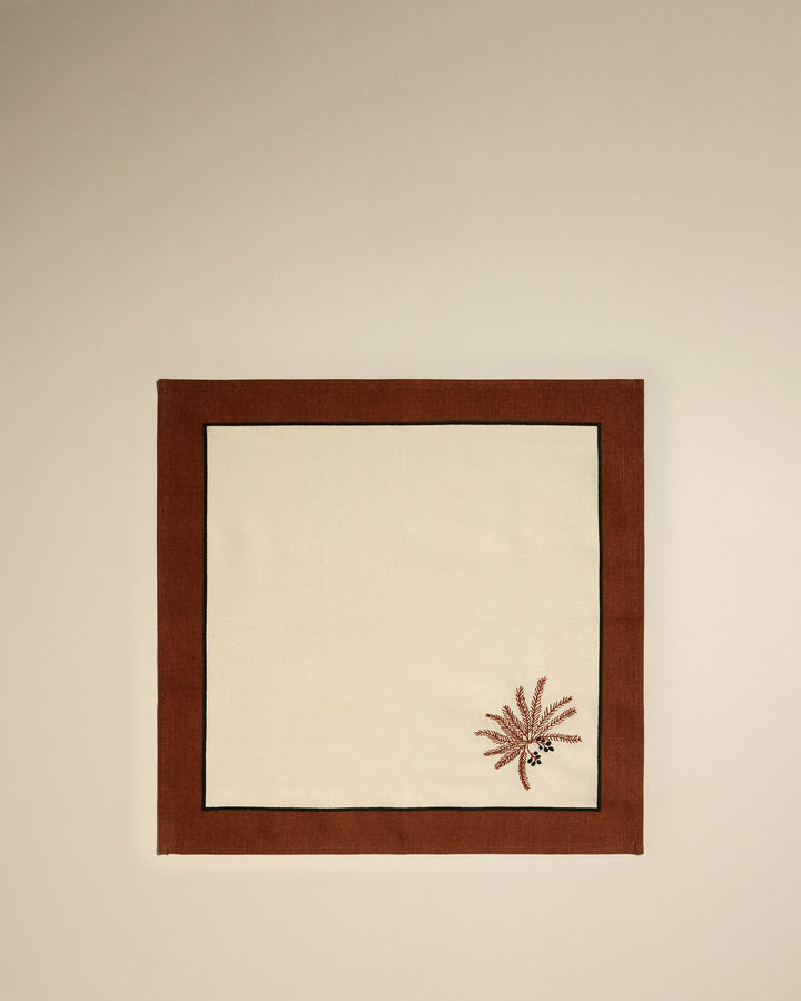 Duo serviettes de table Phoenix - Terracotta