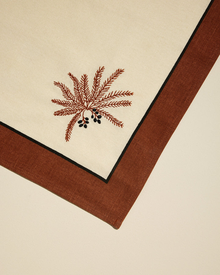 Duo serviettes de table Phoenix - Terracotta