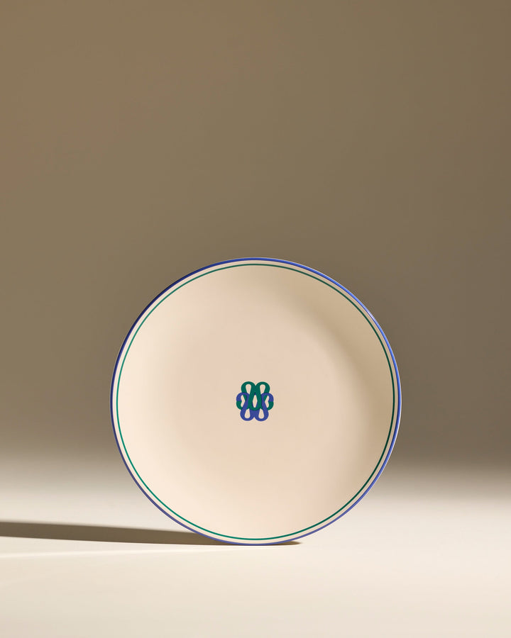 Assiette plate Reflet - Outremer