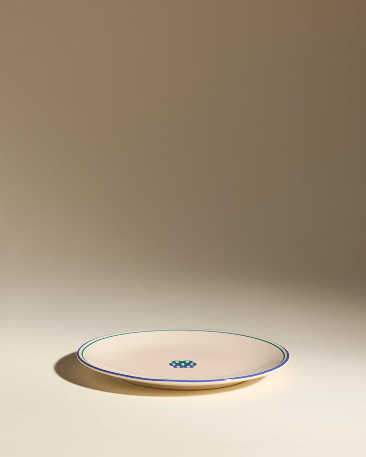 Assiette plate Reflet - Outremer