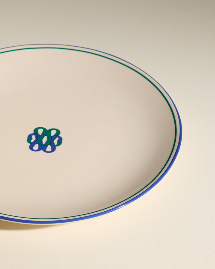 Assiette plate Reflet - Outremer