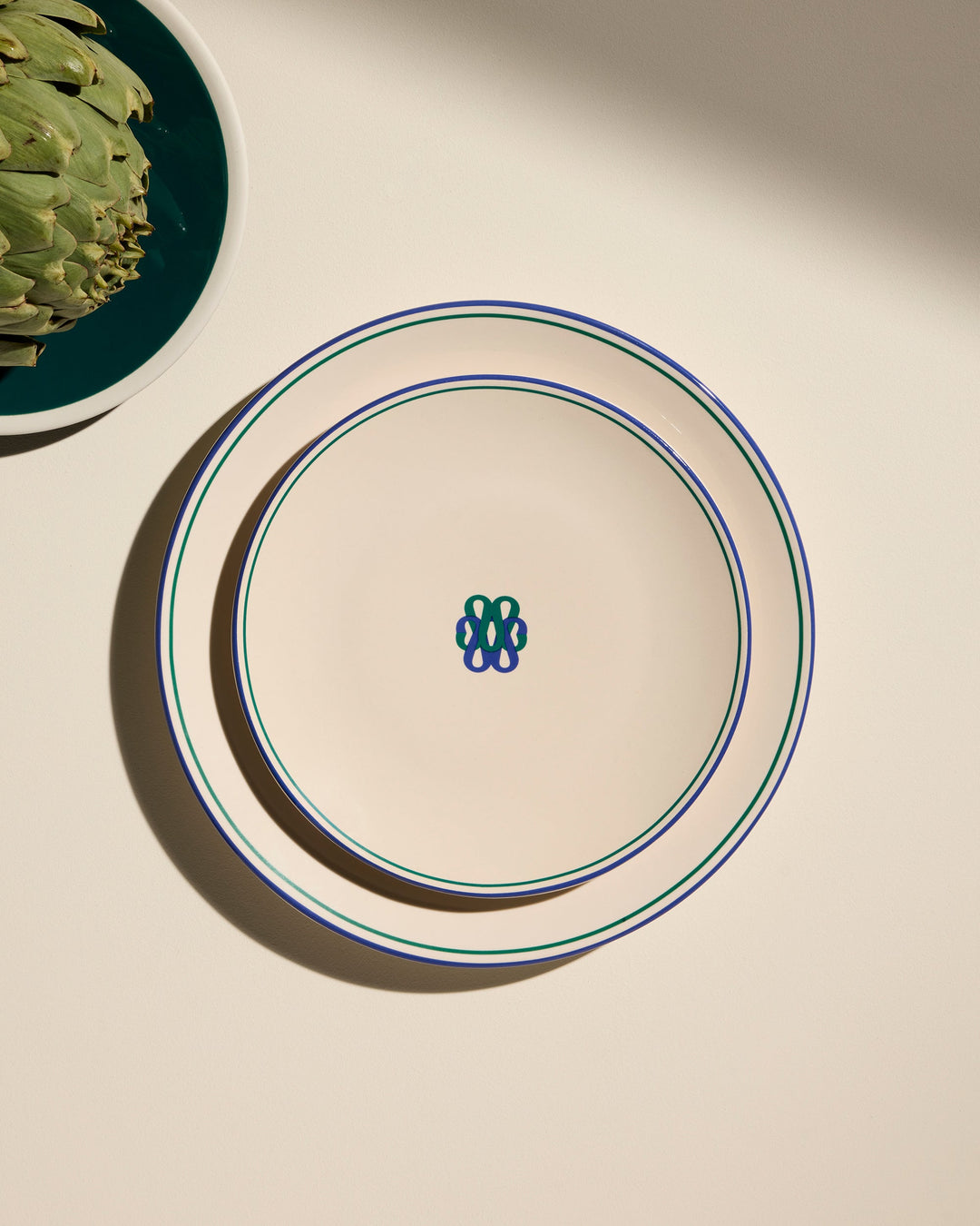 Assiette plate Reflet - Outremer