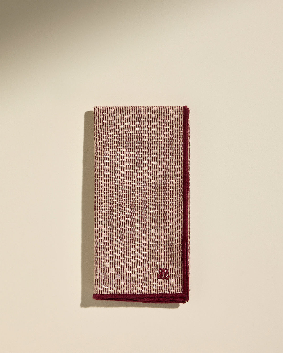 Serviette de table tempo - Carmin