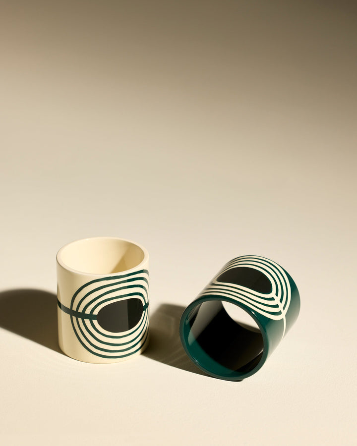 Duo rond de serviette Mirage - Thé de Chine