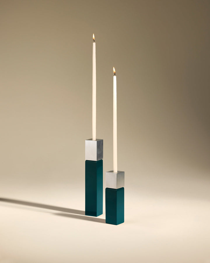 Bougeoir Oscar - Bleu Sarah