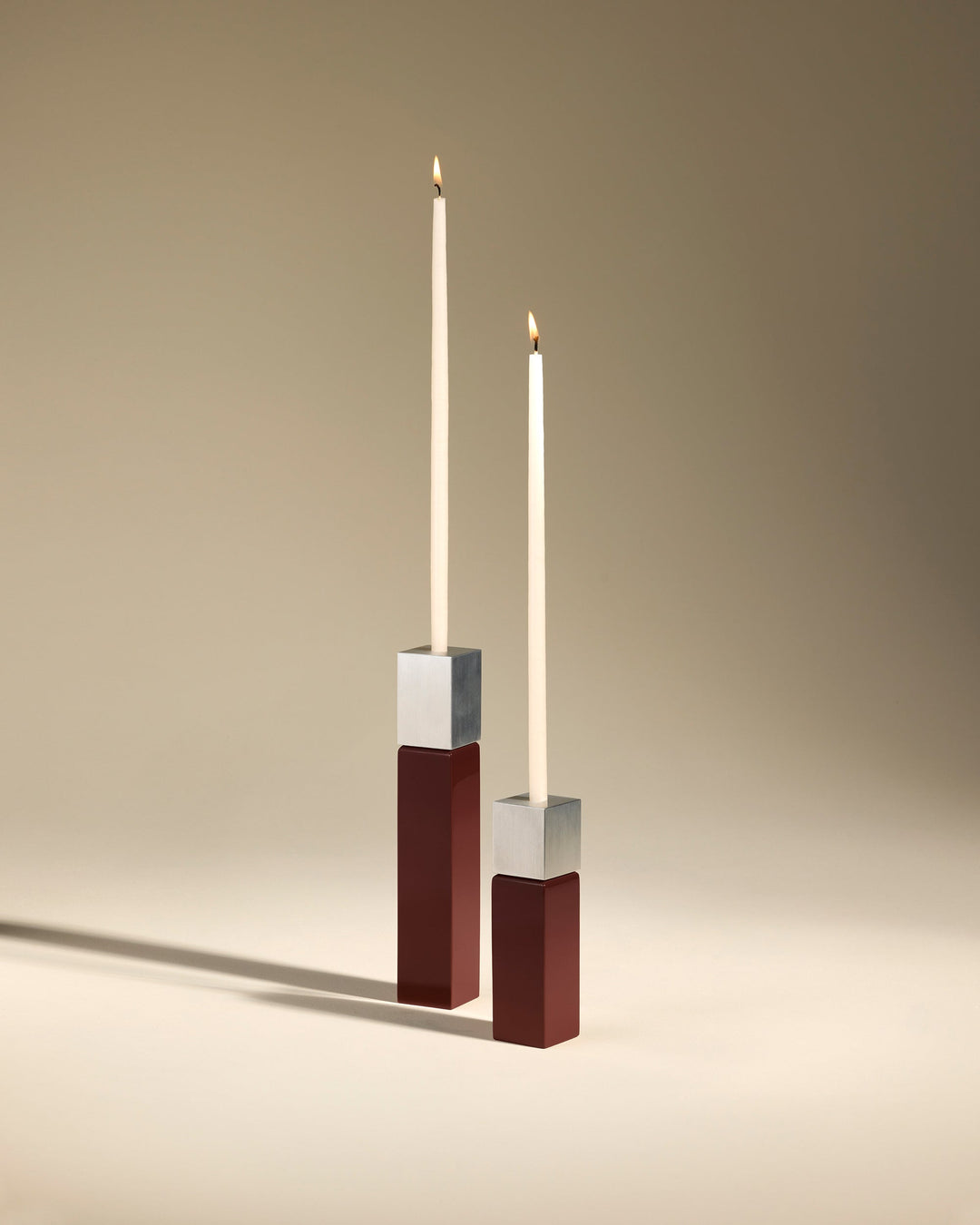 Bougeoir Oscar - Carmin