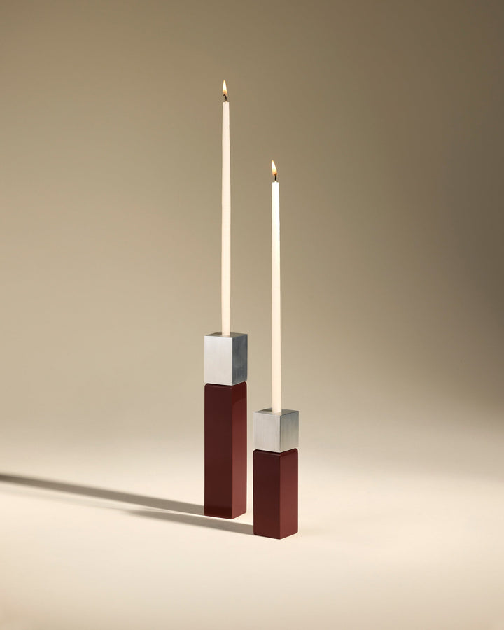 Bougeoir Oscar - Carmin