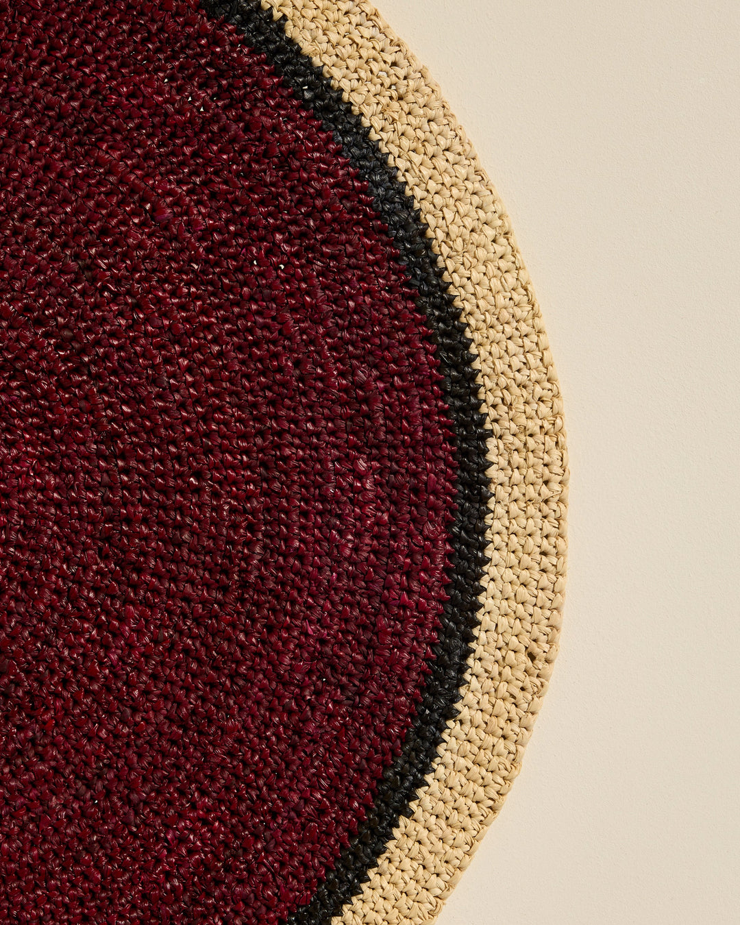 Set de table Globe - Carmin/ Naturel