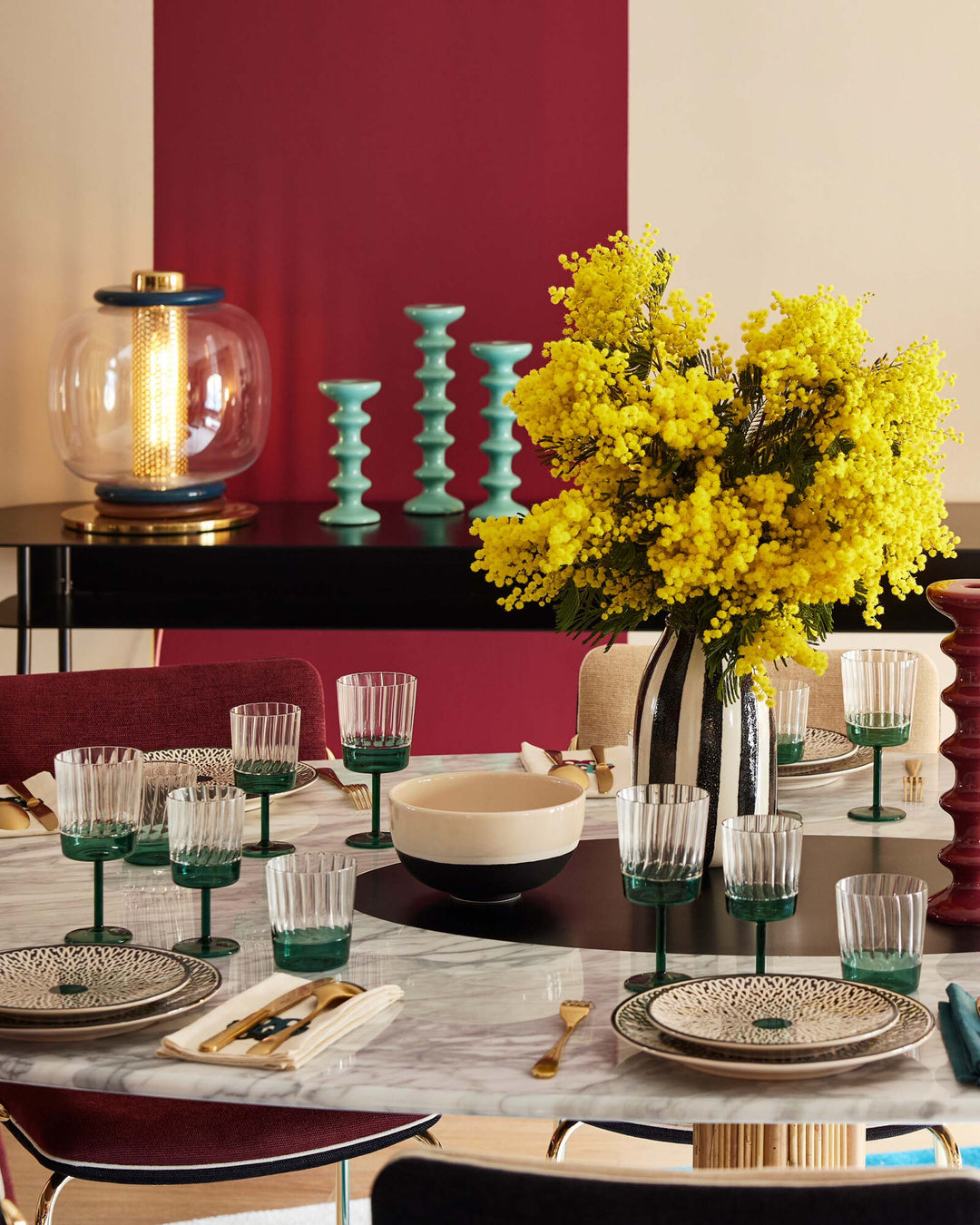 Table ronde Riviera Marbre Blanc