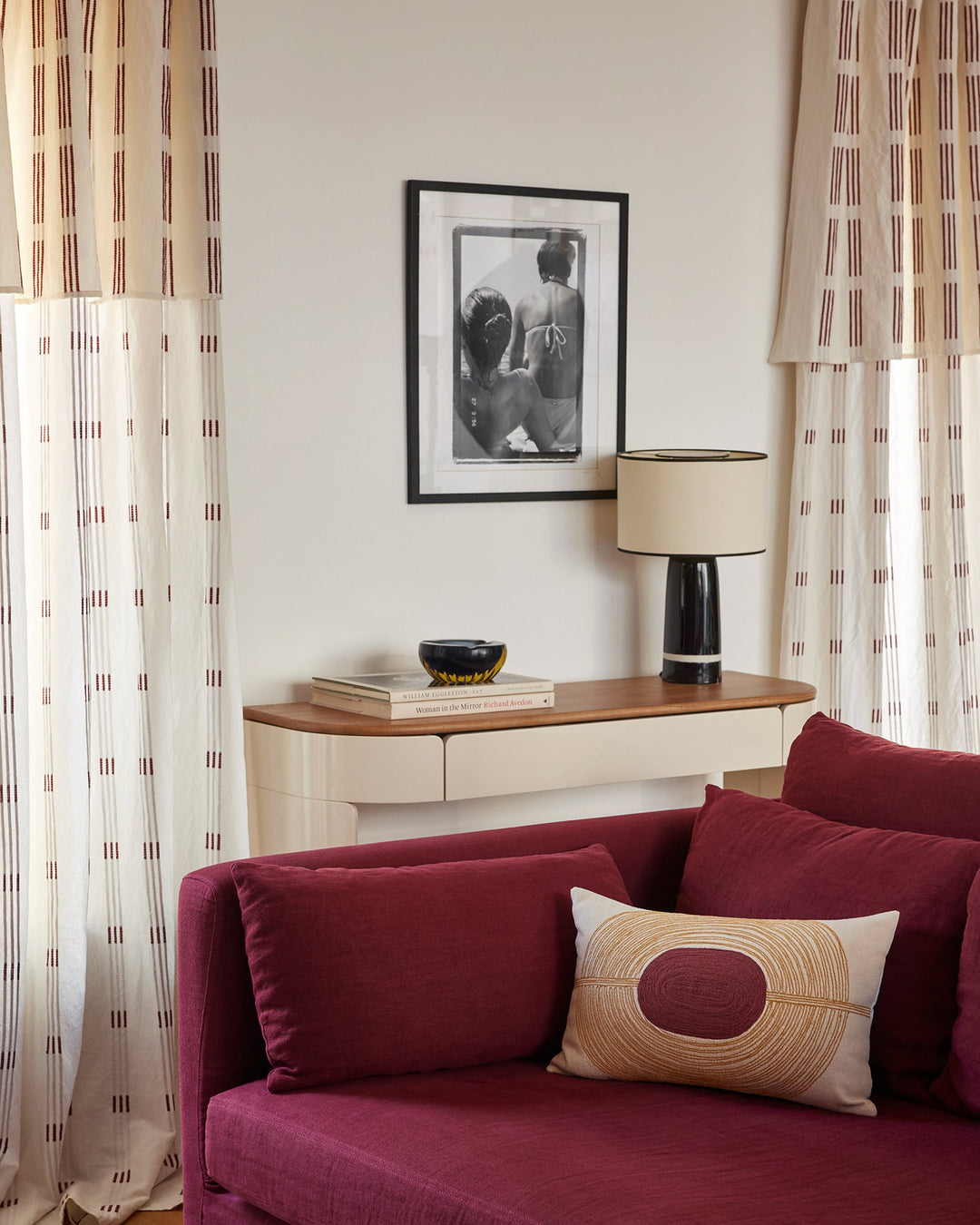 Coussin Mirage - Ocre/Terracotta