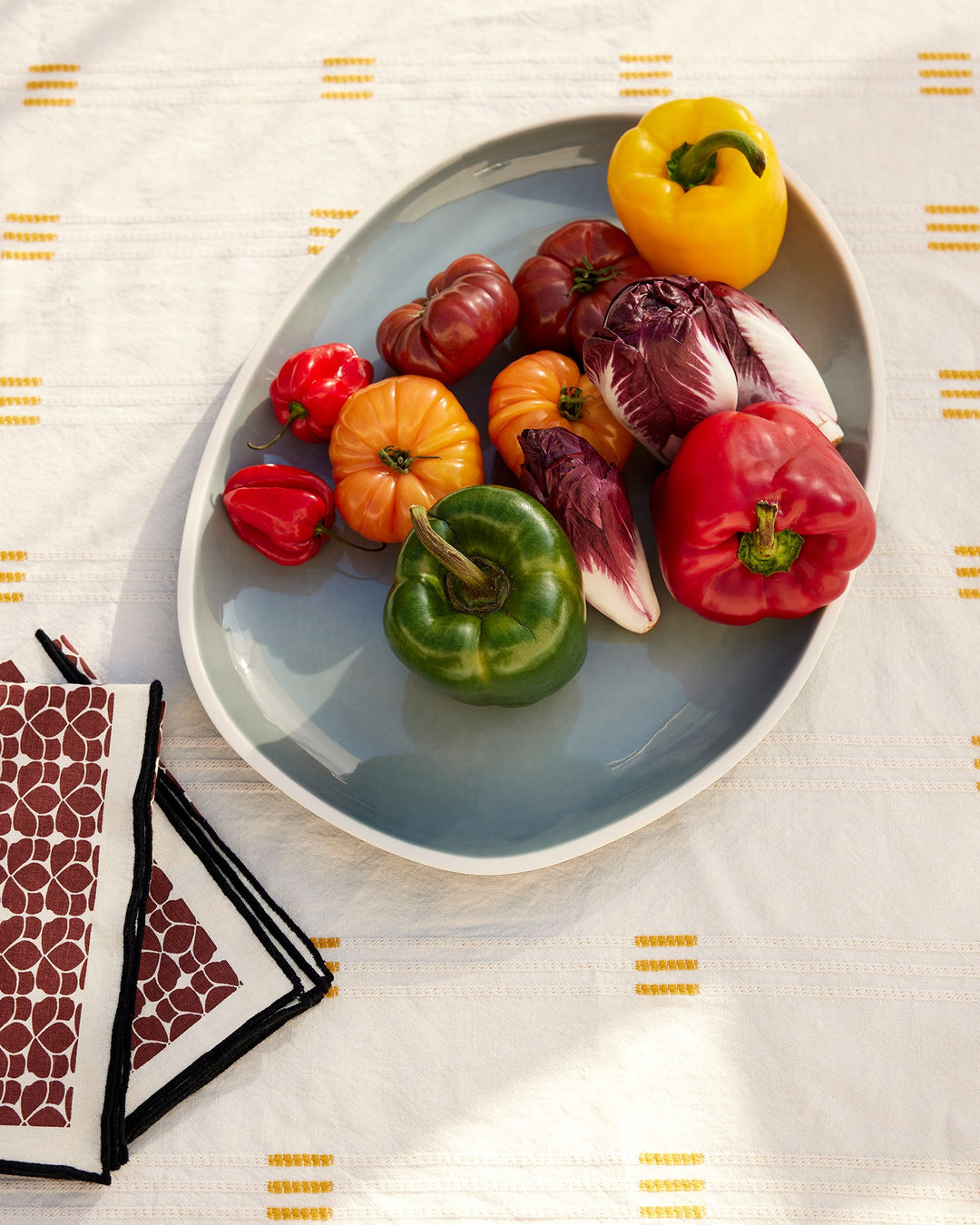 Serviette de table Flore - Terracotta