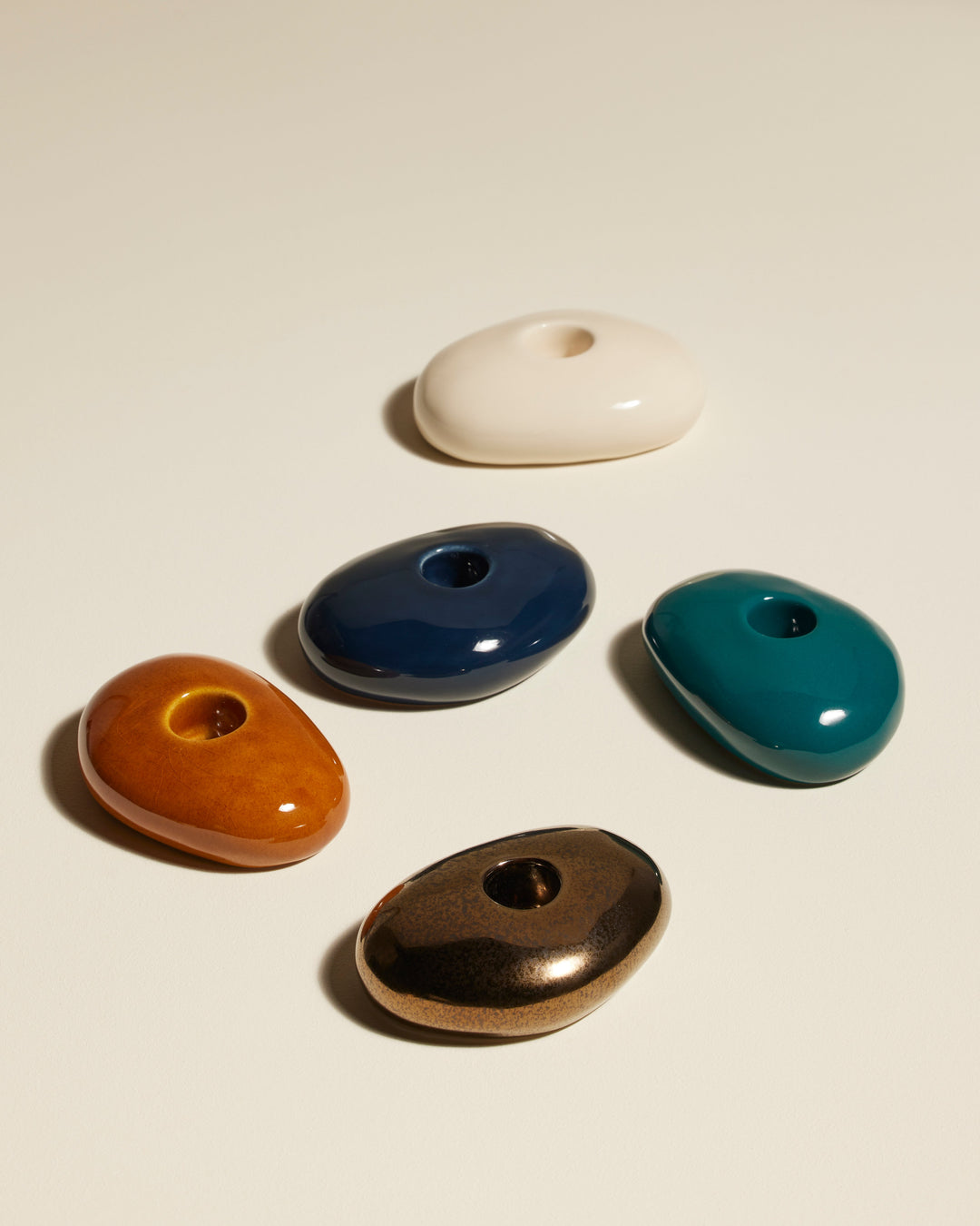 Bougeoir Stone - Mordoré